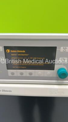 Datex-Ohmeda Aestiva/5 Anaesthesia Machine with Datex-Ohmeda Aestiva with SmartVent Software Version 3.5, Datex-Ohmeda S5 Patient Monitor, Module Rack, Bellows, Absorber and Hoses (Powers Up) *S/N AMRF01644* - 2