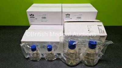 Job Lot Including 6 x Star Lab 1000ml Polycarbonate Erlenmeyer Flasks with New DuoCAP in Box *Expiry Date 2026* (All Unused) and 48 x Triforest Labware 250ml Polycarbonate Erlenmeyer Flasks with New DuoCAP in Boxes (All Unused) - 2