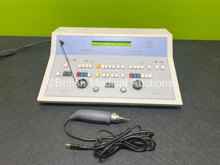 Interacoustics AC33 Clinical Audiometer Software Version 3.12 with Handpiece (Powers Up)