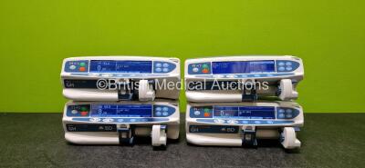 4 x BD Alaris Guardrails Plus GH Syringe Pumps *All Mfd 2020* (All Power Up) *SN 272052461 / 272054112 / 272048080 / 272054113*