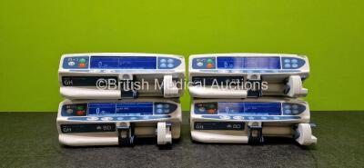 4 x BD Alaris Guardrails Plus GH Syringe Pumps *All Mfd 2020* (All Power Up) *SN 272040562 / 272048079 / 272054106 / 272046304*