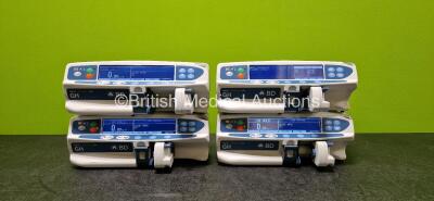 4 x BD Alaris Guardrails Plus GH Syringe Pumps *All Mfd 2020* (All Power Up) *SN 272052466 / 272048076 / 272054103 / 272046289*