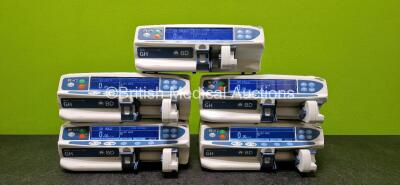 5 x BD Alaris Guardrails Plus GH Syringe Pumps *All Mfd 2020* (All Power Up) *SN 272059323 / 272052462 / 272052456 / 272052467 / 272048082*