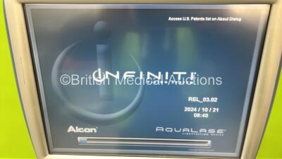 Alcon Infiniti Vision System Ref 210-0000-513 REL_03.02 with Footswitch (Powers Up) *S/N 1301954401X* **Mfd 2013** ***IR025*** - 2