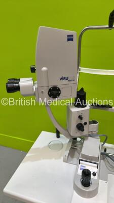 Zeiss VisuLAS LSL YAG III Laser Ref 1272-071 with Binoculars, 2 x 10x Eyepieces and Control Panel Ref 1272-175 on Motorized Table (Unable to Power Test Due to No Key) *S/N 1203890 / 1206307* - 3