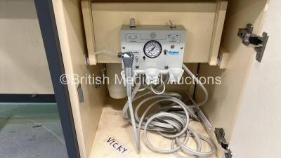 Mobile Workstation with Minerva Dental Mini-Mite Dental Unit (1 x Damaged Wheel) - 2