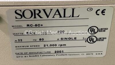 Sorvall RC 5C Plus Centrifuge (Unable to Power Test Due to 3-Phase Power Supply) - 7