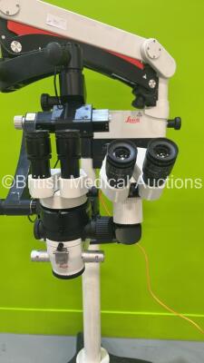 Leica M400-E Dual Operated Surgical Microscope with 2 x Binoculars, 4 x 12,5x Eyepieces and f=400mm Lens on Leica Stand (Powers Up with Good Bulb) - 3