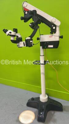 Leica M400-E Dual Operated Surgical Microscope with 2 x Binoculars, 4 x 12,5x Eyepieces and f=400mm Lens on Leica Stand (Powers Up with Good Bulb) - 12