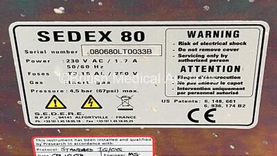 Sedere Sedex 80 Low Temperature Evaporative Light-Scattering Detector (Powers Up) *14/08 16573* - 5