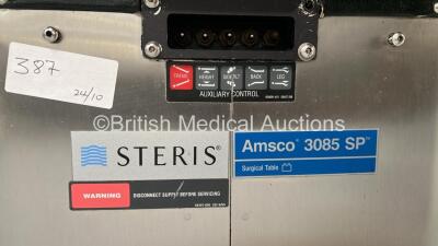 Steris Amsco 3085 SP Electric Operating Table with Cushions (Powers Up) *S/N B406905020* - 7