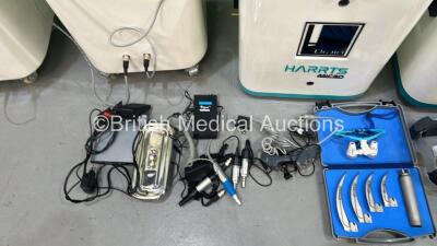 2 x Robotics Harrts Mini Hair Transplant Systems (1 x No Power - 1 x Boots with Blank Screen) and 2 x Robotics Harrts Micro Hair Transplant Systems with Accessories (Both Power Up) - 8