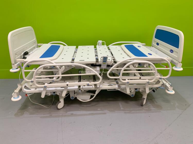 2 x Huntleigh Contura Electric Hospital Beds with Controllers (Both Power Up - 1 x Up/Down Function Not Working) ***STOCK Photo Used***