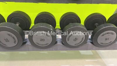 Dumbbell Rack Including 8kg, 12kg, 14kg, 16kg, 20kg and 22kgs *ENF* - 6