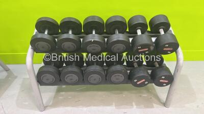 Dumbbell Rack Including 30kg, 38kg, 40kg, 42kg, 46kg and 50kgs *ENF* - 2