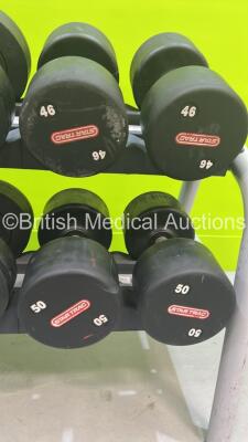 Dumbbell Rack Including 30kg, 38kg, 40kg, 42kg, 46kg and 50kgs *ENF* - 5