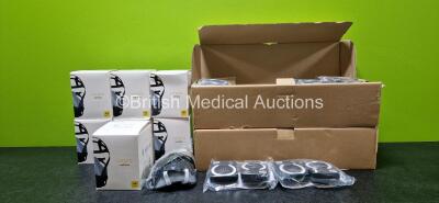 Job Lot Including 27 x Corpro Half Mask HM1400 Units (7 x in Photo - 27 x in Total) and 30 x Corpro F1100 Filters *Expiry Date 2025/06*