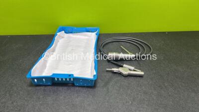 Aesculap GB130R Reciprocating Saw Handpiece with Aesculap GA-173 Flexible Drive Cable in Tray