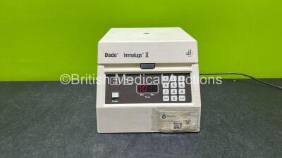 Dade Immufuge II Centrifuge (Powers Up) *FS0002793 / 68973*