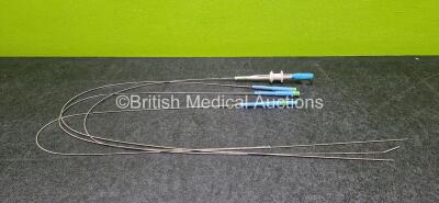 Job Lot Including 3 x Olympus MAJ-655 Needle Sheaths (1 x Bend - See Photo) and 1 x Olympus FB-19SX-1 Flexible Biopsy Forceps