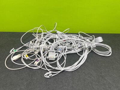 Job Lot of ECG and Patient Monitoring Cables