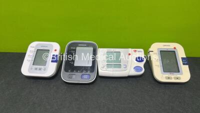 Job Lot Of 4 x Omron BP Monitors Including 2 x M6, 1 x M3, 1 x M5-1