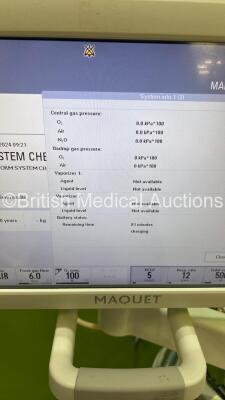 Maquet Flow-i Anaesthesia Machine System Version 4.9 Software Version 04.09.00 with Hoses (Powers Up) *S/N 2260* - 10