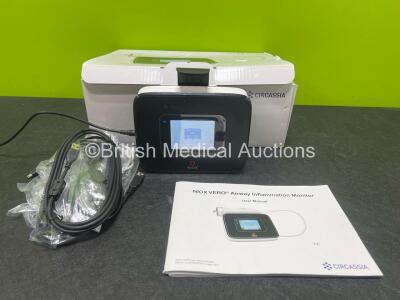 Niox Vero Aerocrine AB 12-1000 Airway Monitor with Power Supplies in Box (Powers Up) *SN 060702659*