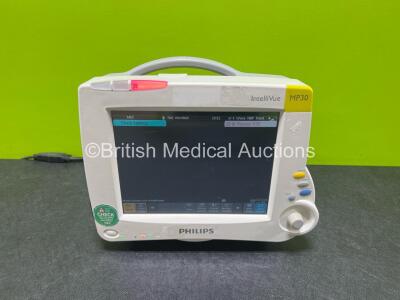 Philips IntelliVue MP30 Patient Monitor (Powers Up) *SN DE728A9021*