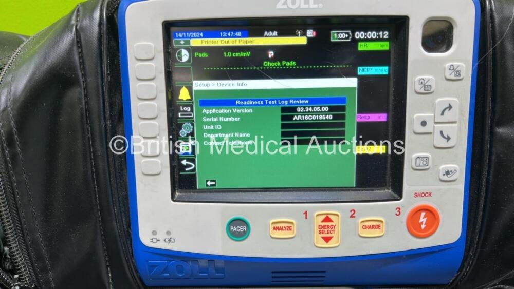Zoll X Series Monitor/Defibrillator Application Version 02.34.05.00 ...
