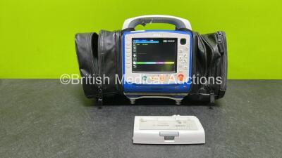 Zoll X Series Monitor/Defibrillator Application Version 02.34.05.00 Including Pacer, ECG, SPO2, NIBP, CO2 and Printer Options with 2 x Flat Sure Power II Li-Ion Batteries (Powers Up and Passes Self Test with Good Battery, 2 x Flat Batteries Included) *AR1