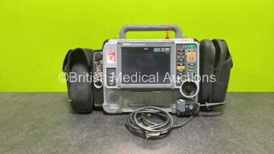 Medtronic Physio-Control 12-Lead Lifepak 15 Monitor / Defibrillator *Mfd - 2009* Ref - 99577-00025, P/N - V15-2-000030, Software Version - 3306808-007 with Pacer, CO2, SPO2, NIBP, ECG and Printer Options, Paddle Lead (Cable Casing Loose - See Photo) and 2