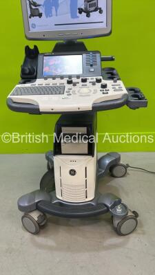 GE Logiq S8 Flat Screen Ultrasound Scanner Ref 5418099 *S/N 216583SU5* **Mfd 2013-04** Software Version R1 Software Revision 5.10 with Sony UP-D897 Printer (Powers Up) ***CD065*** - 2