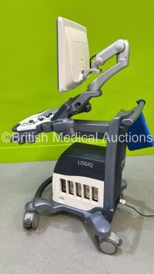 GE Logiq S8 Flat Screen Ultrasound Scanner Ref 5418099 *S/N 216583SU5* **Mfd 2013-04** Software Version R1 Software Revision 5.10 with Sony UP-D897 Printer (Powers Up) ***CD065*** - 4