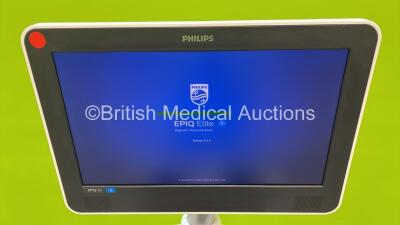 Philips EPIQ Elite 5G Flat Screen Ultrasound Scanner Ref 989605408541 SVC HW A.1 *S/N USN15C0163* **Mfd 2015** Software Version 9.0.5.709 with 1 x Transducer / Probe (C9-2 ) (Powers Up) ***CD061*** - 4