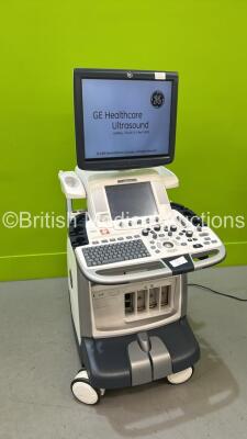 GE Logiq E9 Flat Screen Ultrasound Scanner Ref 5205000-4 *S/N 105866US8* **Mfd 06/2011** Software Version R3.1.2 (Powers Up) with Sony UP-897 Printer ***CD059***