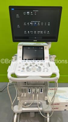 Esaote MyLabX9 Flat Screen Ultrasound Scanner Ref 100644015 *S/N 100012* ***Mfd 2021** Software Version 0018 Revision 06 with 2 x Transducers / Probes (L4-15 Ref 1200000036 *Mfd 2021* and C1-8 Ref 120000013 *Mfd 2021*) and Sony UP-X898MD Hybrid Graphic Pr - 12