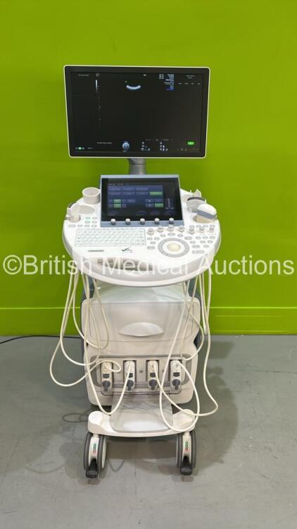 GE Voluson E8 BT20 Flat Screen Ultrasound Scanner *S/N E45782* **Mfd 06/2020** Software Version EC350 (20.0.2.4410) with 4 x Transducers / Probes (IC5-9-D Ref 5492351 *Mfd 2020* / C2-9-D Ref 5405253 *Mfd 2020* / RAB6-D Ref H48681MG *Mfd 2020* and C1-6-D R