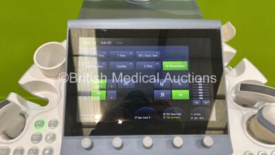 GE Voluson E8 BT20 Flat Screen Ultrasound Scanner *S/N E45782* **Mfd 06/2020** Software Version EC350 (20.0.2.4410) with 4 x Transducers / Probes (IC5-9-D Ref 5492351 *Mfd 2020* / C2-9-D Ref 5405253 *Mfd 2020* / RAB6-D Ref H48681MG *Mfd 2020* and C1-6-D R - 5