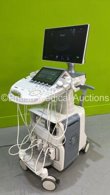 GE Voluson E8 BT20 Flat Screen Ultrasound Scanner *S/N E45782* **Mfd 06/2020** Software Version EC350 (20.0.2.4410) with 4 x Transducers / Probes (IC5-9-D Ref 5492351 *Mfd 2020* / C2-9-D Ref 5405253 *Mfd 2020* / RAB6-D Ref H48681MG *Mfd 2020* and C1-6-D R - 23