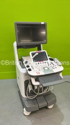 Medison Accuvix A30 Flat Screen Ultrasound Scanner *S/N S0Q3M3HF100021K* **Mfd 2014** with 3 x Transducer /. Probes (C2-61C / CA1-7A / VR5-9) and Sony UP-D897 (Powers Up - HDD REMOVED) ***IR084***