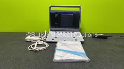 Sonoscape E2 Digital Colour Doppler Ultrasound System *Mfd - 06/2019* Software Version - R1.0 with 1 x 1012 Linear Array 16.0-4.0 MHz Transducer / Probe *Mfd - 06/2019*, 1 x L741 Linear Array 16.0-4.0 MHz Transducer / Probe *Mfd - 05/2019*, Power Supply a