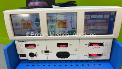 Valleylab ForceTriad Electrosurgical / Diathermy Unit Version 4.00 with Ligasure Footswitch on Trolley *Mfd - 2007* (Powers Up) *T7B1855E* - 2