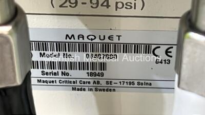 Maquet Servo-i Ventilator System Version 7.1 - System Software Version 7.01.01 - Total Operating Hours - 75619h (Powers Up) with Fisher&Paykel MR850AEK Humidifier (Powers Up) *18949* - 5