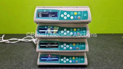 Job Lot Including 8 x B.Braun Infusomat Space Infusion Pumps (All Power Up) with 8 x Pole Clamps and 8 x Power Supplies (All Untested) - 6