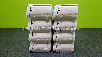 Job Lot Including 8 x B.Braun Infusomat Space Infusion Pumps (All Power Up) with 8 x Pole Clamps and 8 x Power Supplies (All Untested) - 8