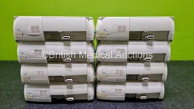 Job Lot Including 8 x B.Braun Infusomat Space Infusion Pumps (All Power Up) with 8 x Pole Clamps and 8 x Power Supplies (All Untested) - 9