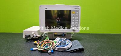 Drager Infinity Delta Patient Monitor Including HemoMed 1, NBP and MultiMed Options with 1 x Infinity Docking Station, 1 x Power Supply and Monitoring Cables (Powers Up)