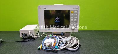 Drager Infinity Delta Patient Monitor Including HemoMed 1, NBP, Aux/Hemo 3 and MultiMed Options with 1 x Infinity Docking Station, 1 x Power Supply and Monitoring Cables (Powers Up)