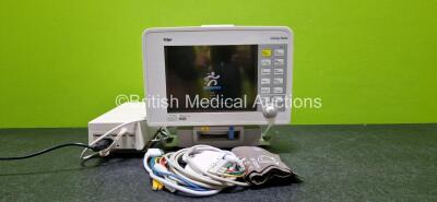 Drager Infinity Delta Patient Monitor Including HemoMed 1, NBP, Aux/Hemo 2, Aux/Hemo 3 and MultiMed Options with 1 x Infinity Docking Station, 1 x Power Supply and Monitoring Cables (Powers Up)